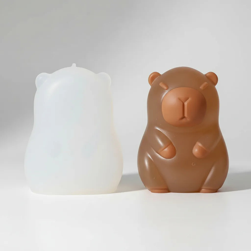 Molde Silicona Capibara Carpincho Souvenir Velas Yeso Resina