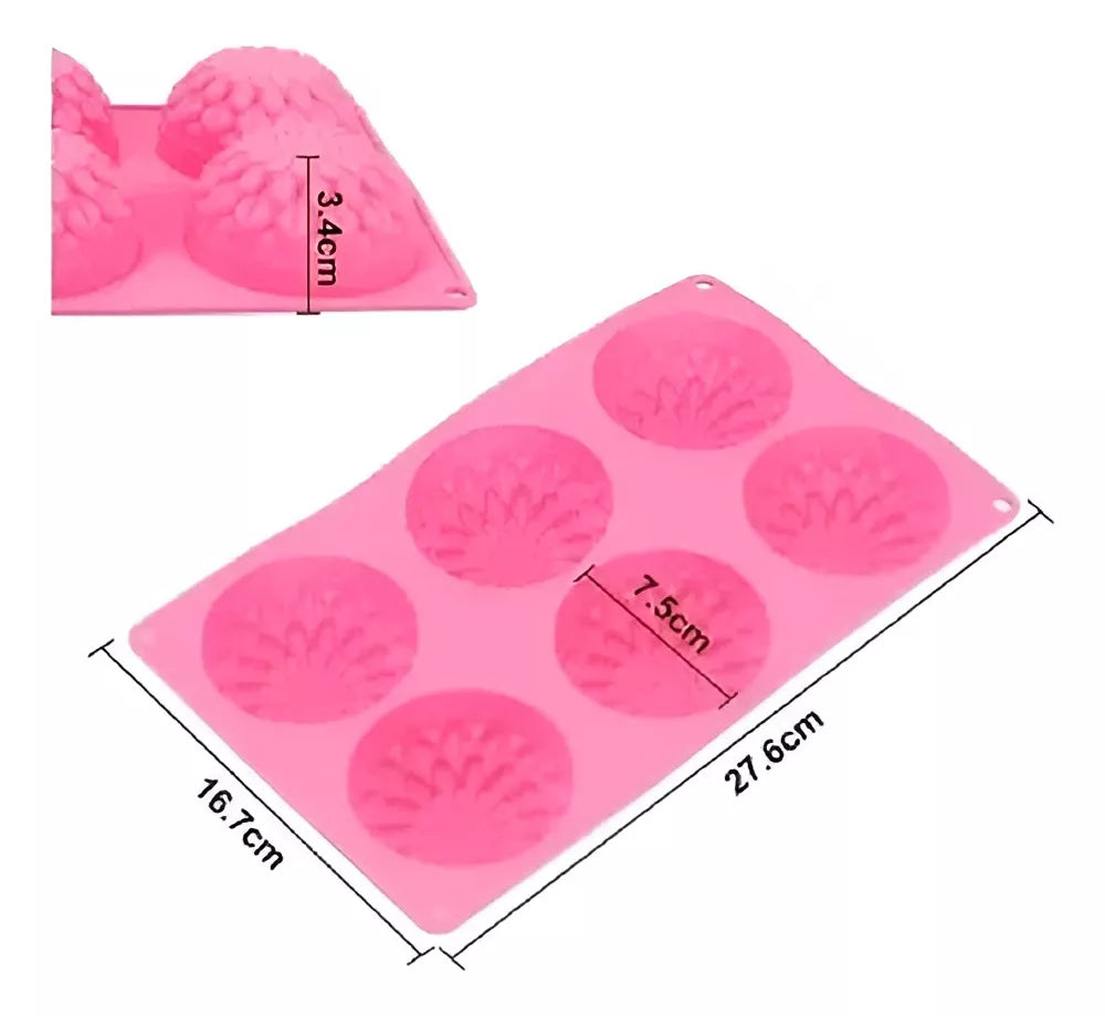 Moldes De Silicona Flor 3d