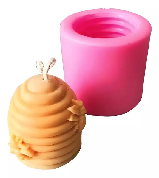 Molde Silicona Jabón Velas De Cera De Soja Abeja Colmena