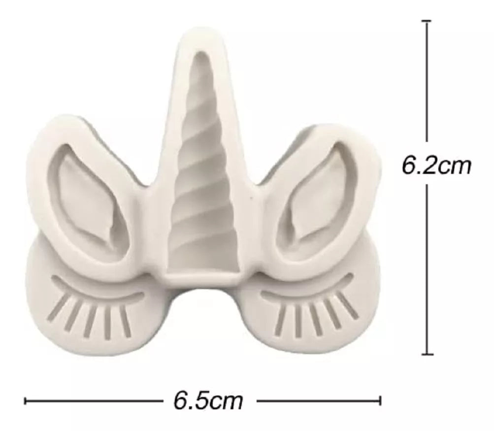 Molde De Silicona Unicornio Decoracion De Galletas Fondant