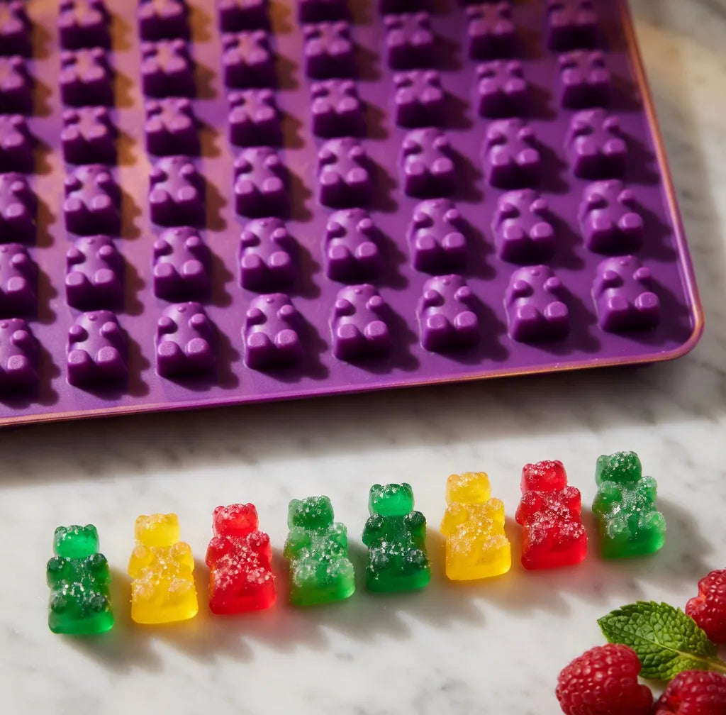 Molde De Silicona Para Gomitas O Bombones Ositos 50 Cavidad