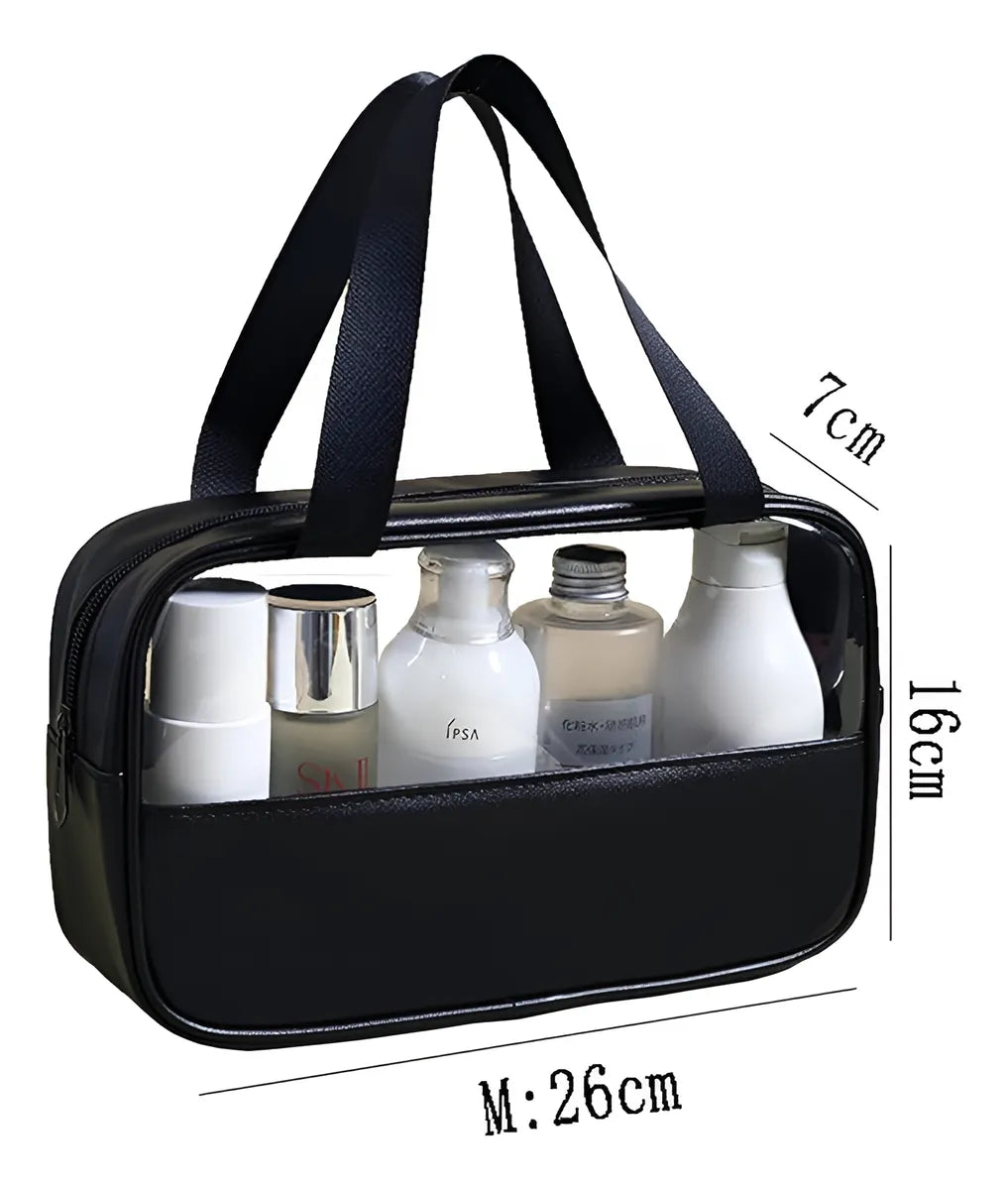 Neceser Estuche De Viaje Elegante Ideal Cosméticos NEGRO FEDE ADELANTE 01