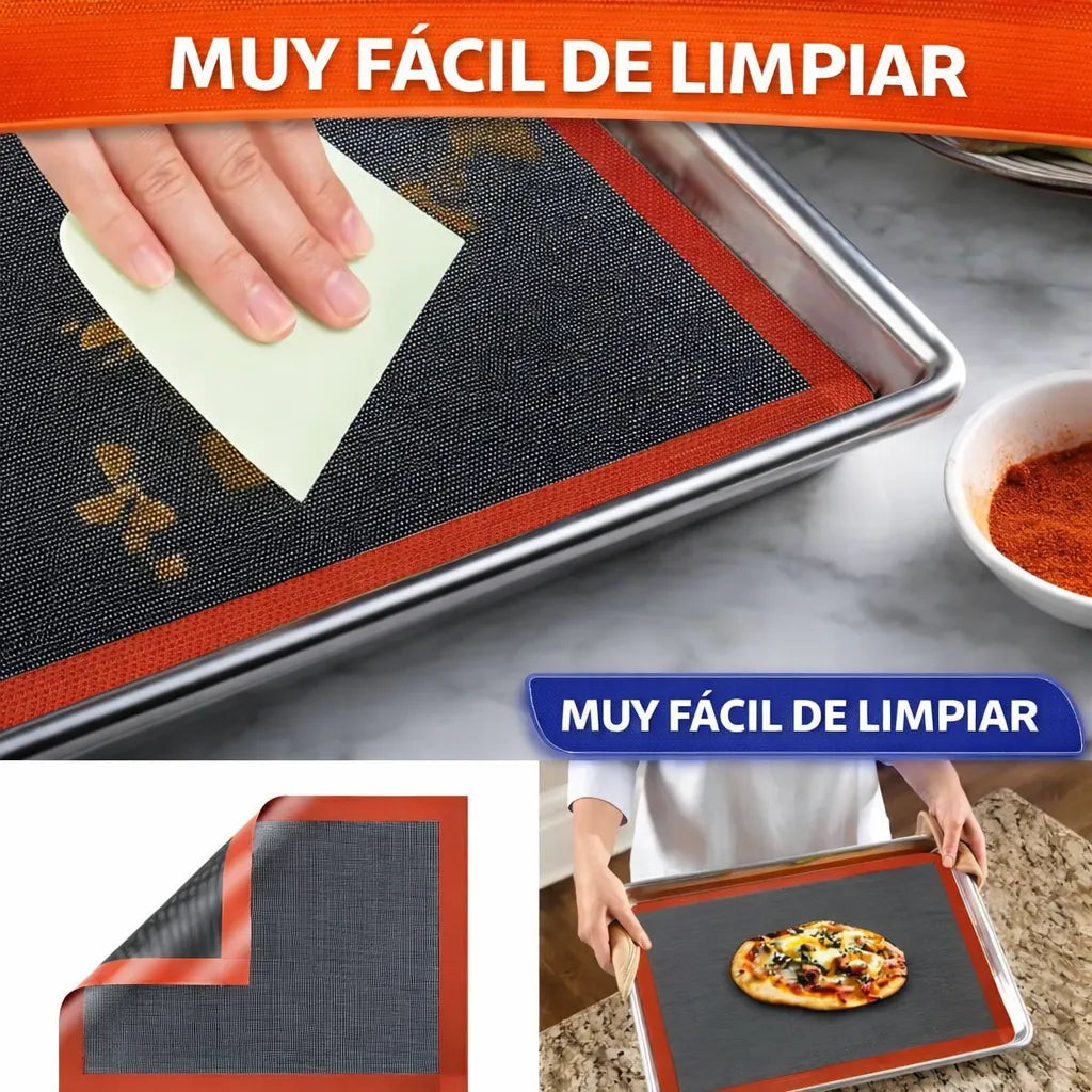 Placa Tapete De Silicona Microperforado ideal Repostería Uso Alimentico 40 cm x 30 cm