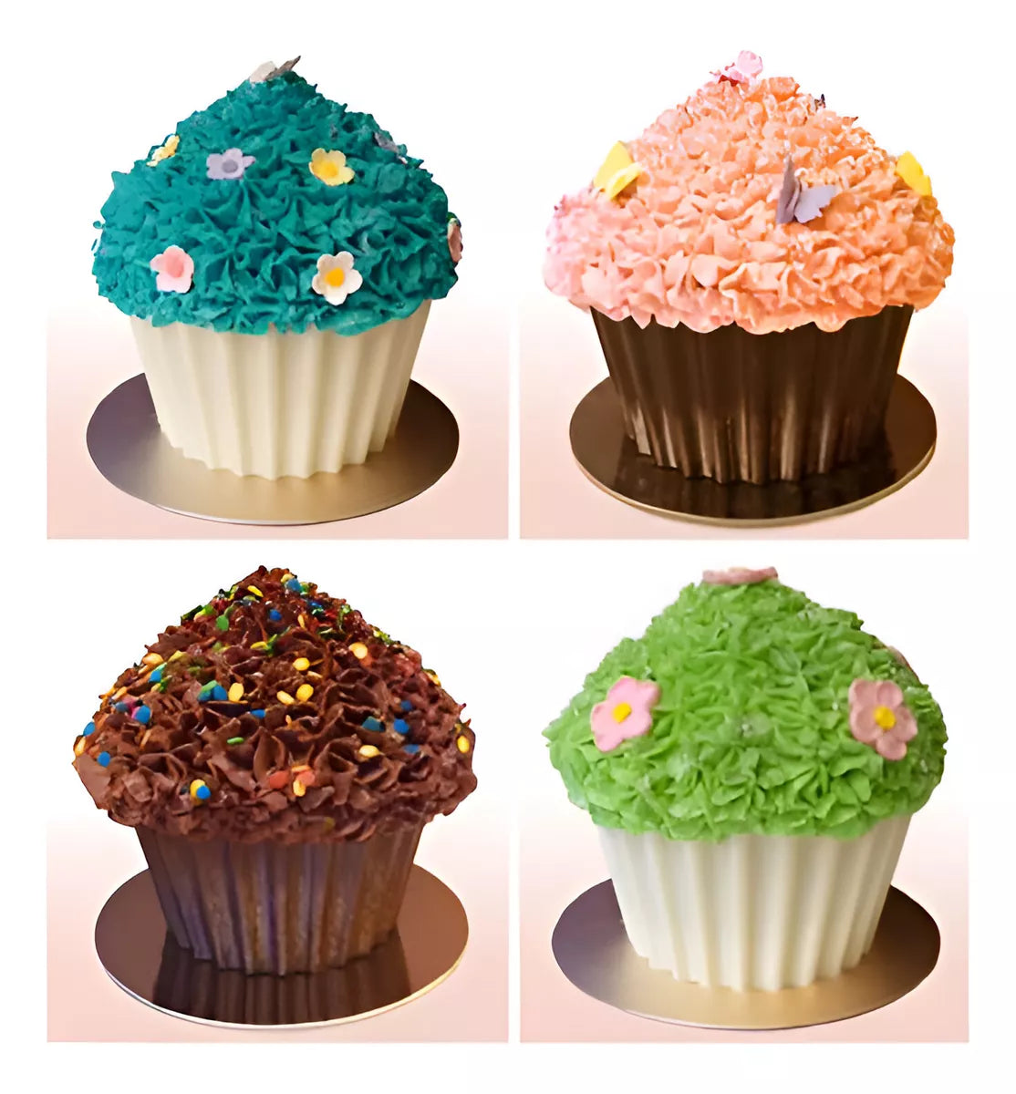 Molde De Silicona Cupcake Gigante Muffins Tortas Individual