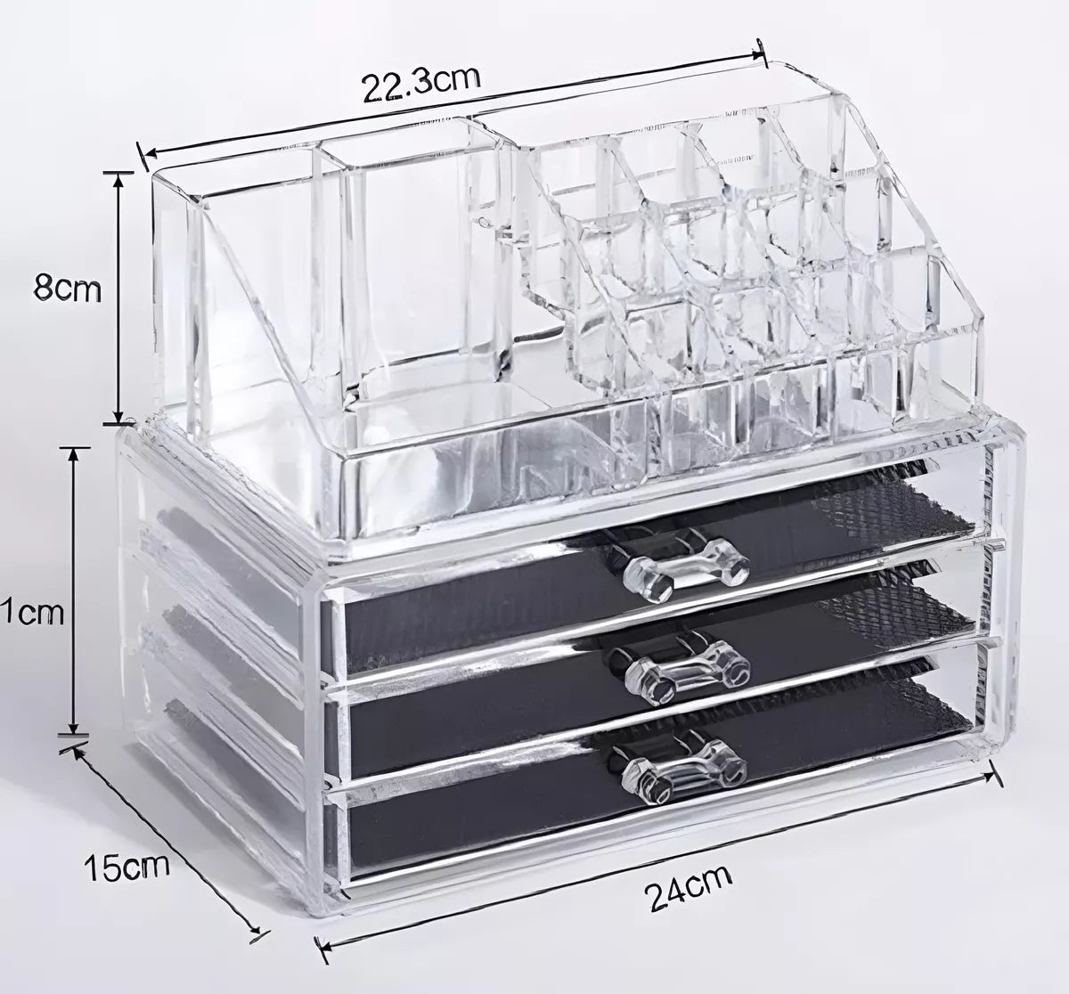 Organizador De Maquillaje Cosmeticos En Acrilico Fuerte