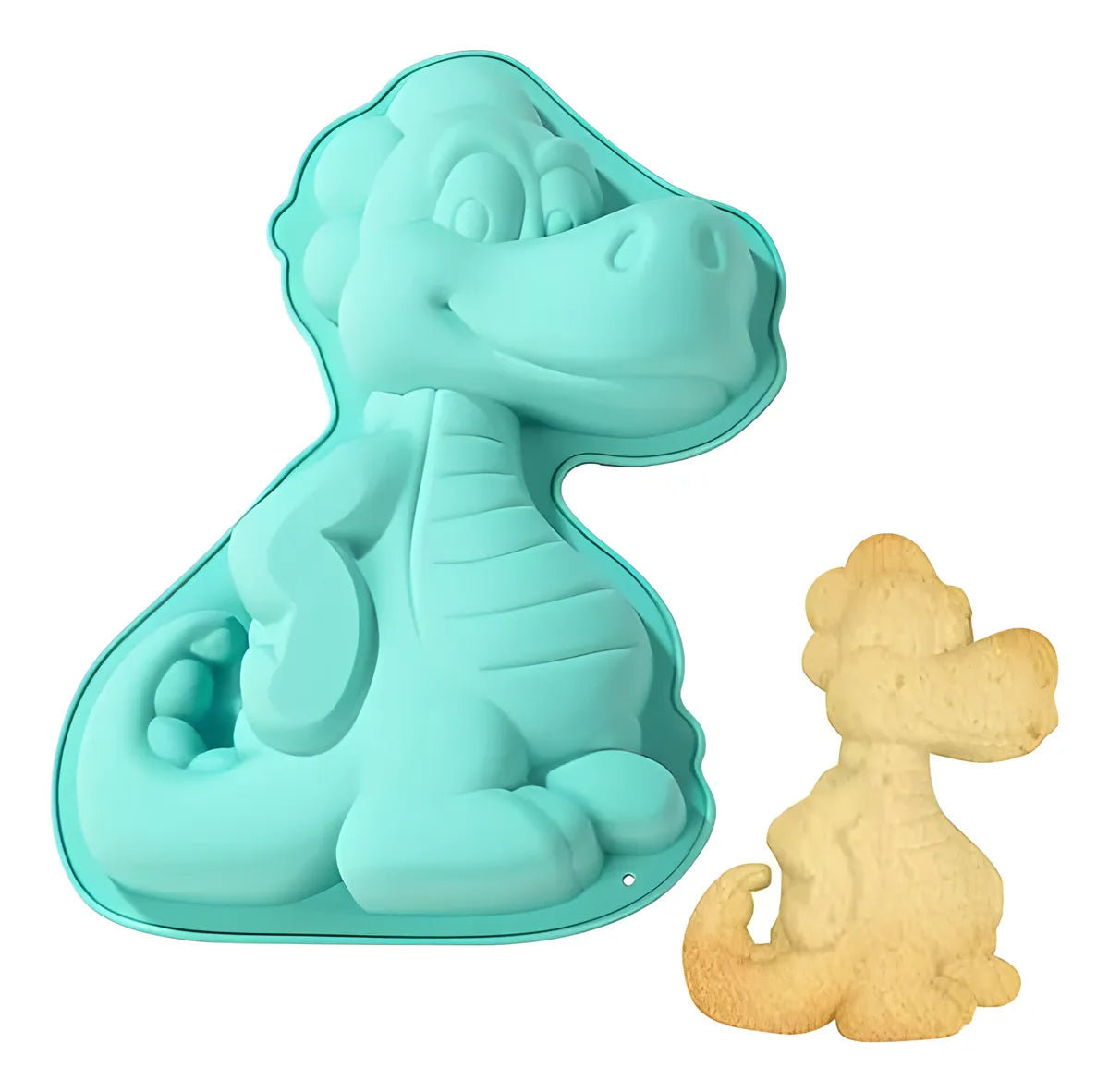 Molde Silicona Dinosaurio Ideal Tortas Cumpleaños Decoracion
