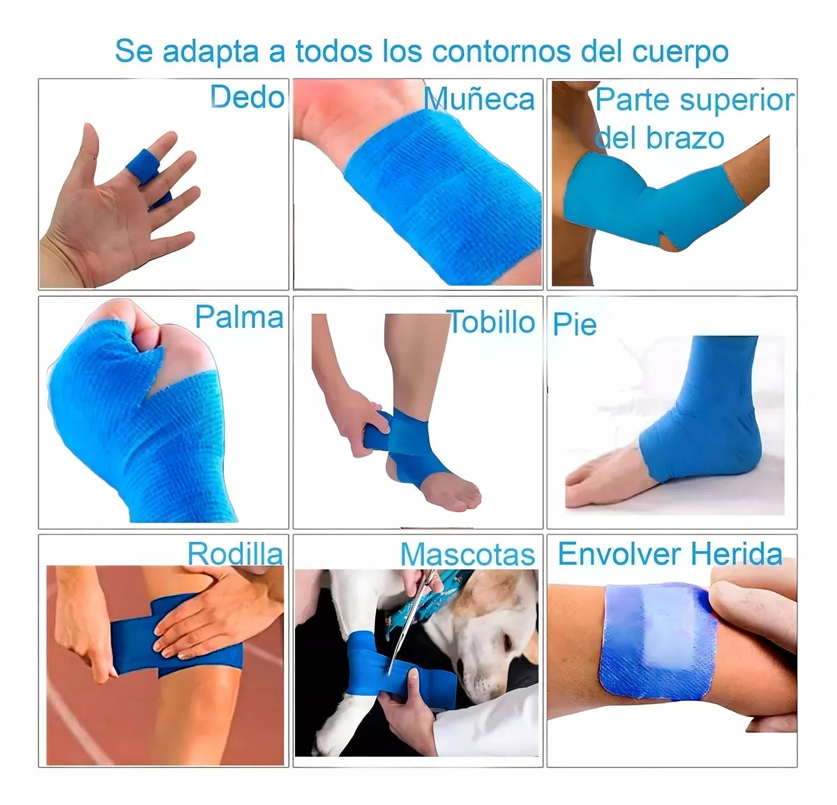 Vendas Autoadhesivas Deporte Resiste Agua 5.0cm X 4.5mt FEDE ADELANTE