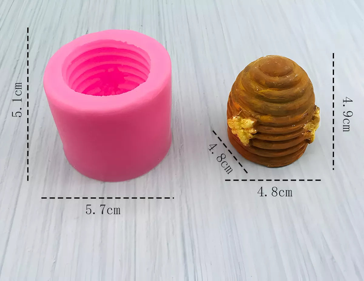 Molde Silicona Jabón Velas De Cera De Soja Abeja Colmena