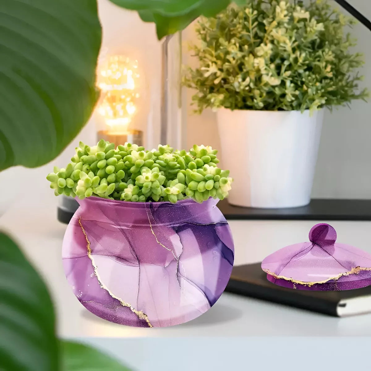 Molde Silicona Resina Epoxi Caramelera Redonda Con Tapa
