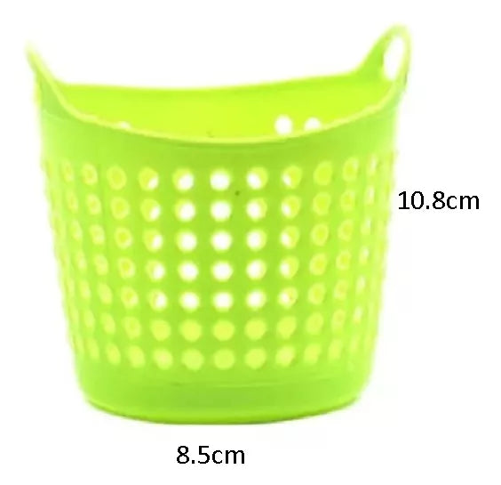 Canastita Plastica Souvenir Sorpresitas Multiuso X 10 Un Verde