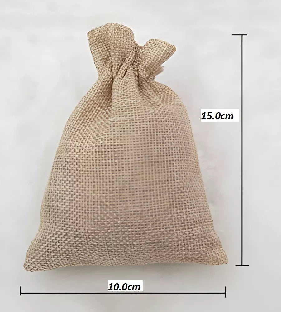 Bolsa Bolsita De Arpillera Para Souvenir 10x15cm 25un