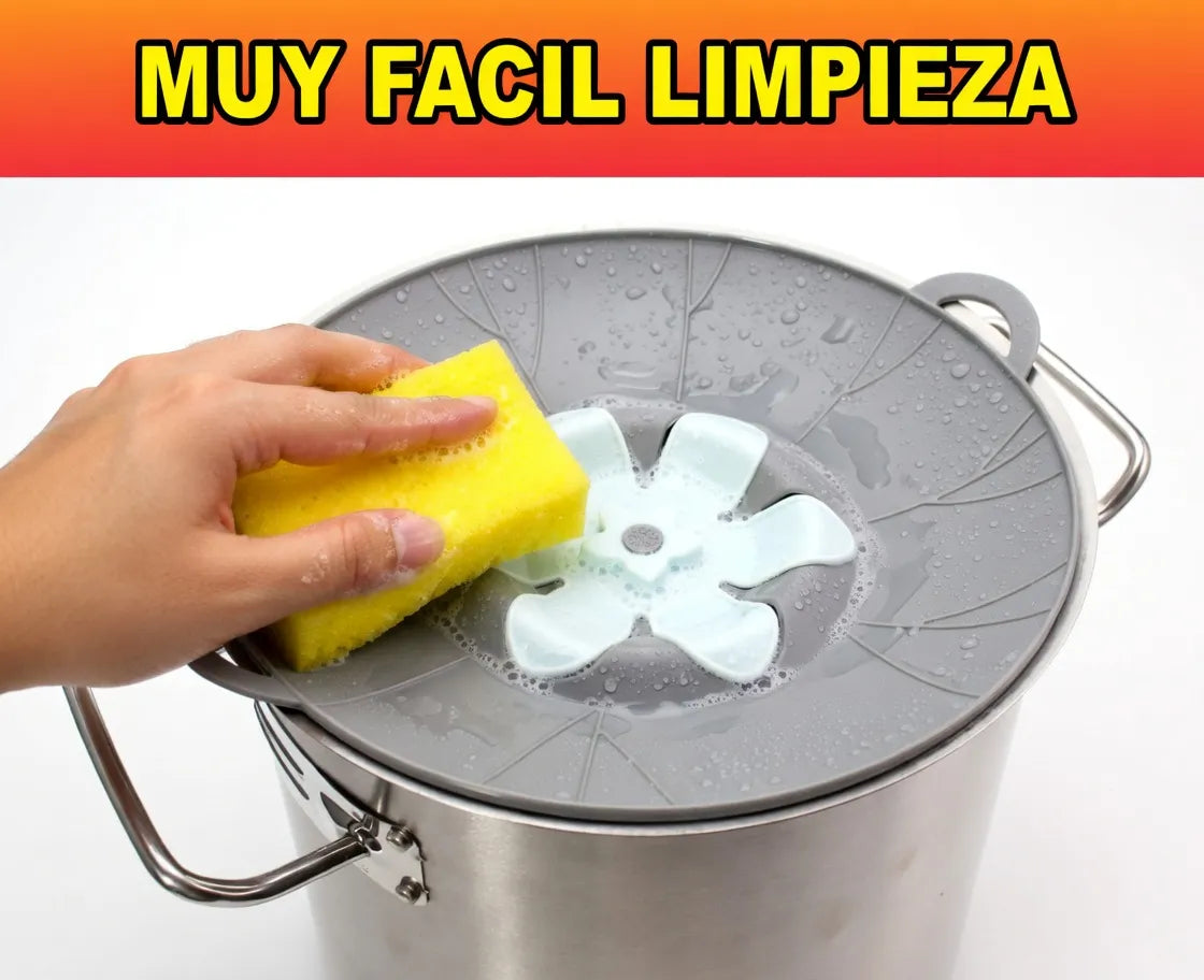 Tapa De Silicona Anti Derrame Multifuncion Ideal Para Cocina