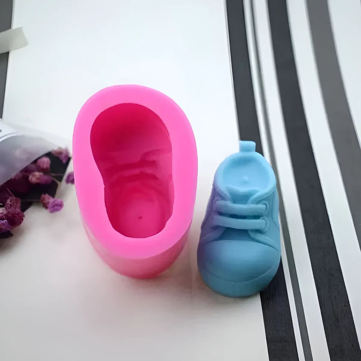 Molde De Silicona Zapato Zapatito Bebe Babyshower Souvenir R-014