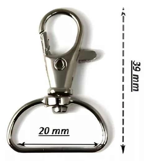 Mosquetón Para Llaveros De Cinta Precio Por 50 Unidades
