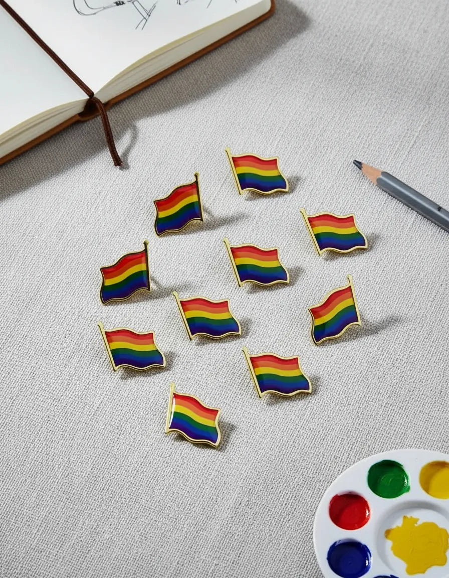 Pin Bandera Orgullo Diversidad Lgbt Metalico