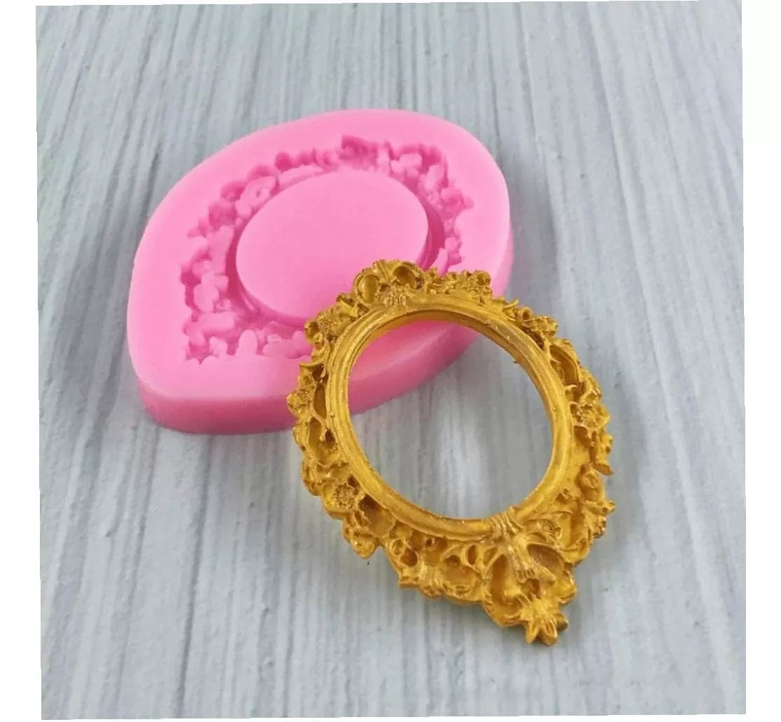 Moldes Silicona Marco Foto Antiadherente Fondant R-006