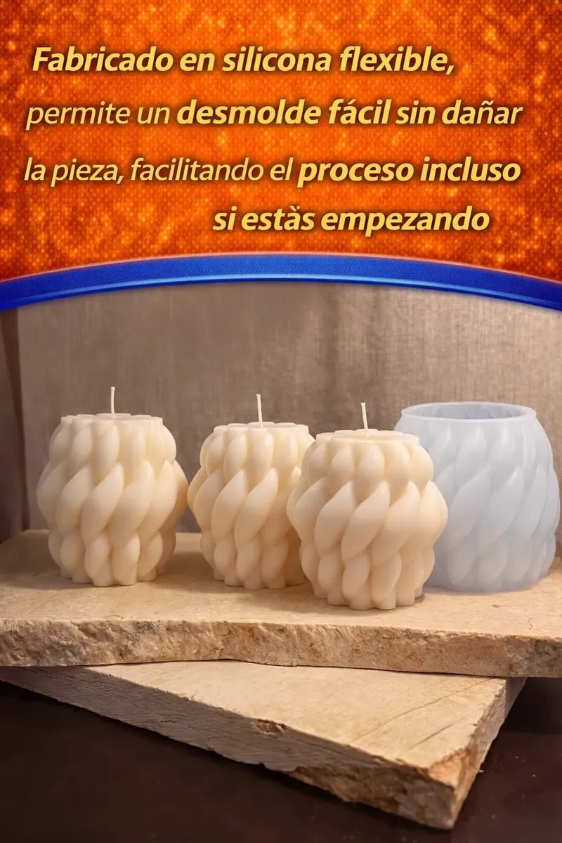 Molde Silicona Nudo Gotal Velas Cera De Soja Artesanales R-067
