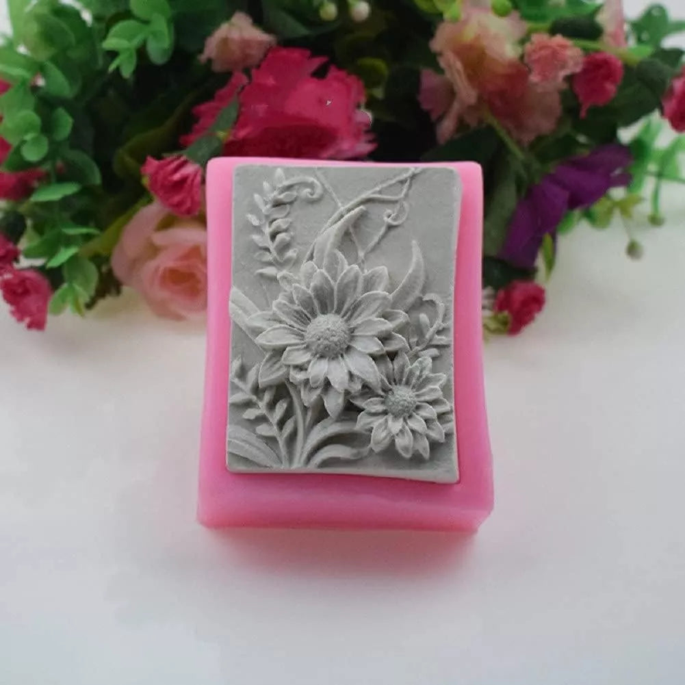 Molde Silicona Para Hacer Jabones Forma Flor Ideal Artesania