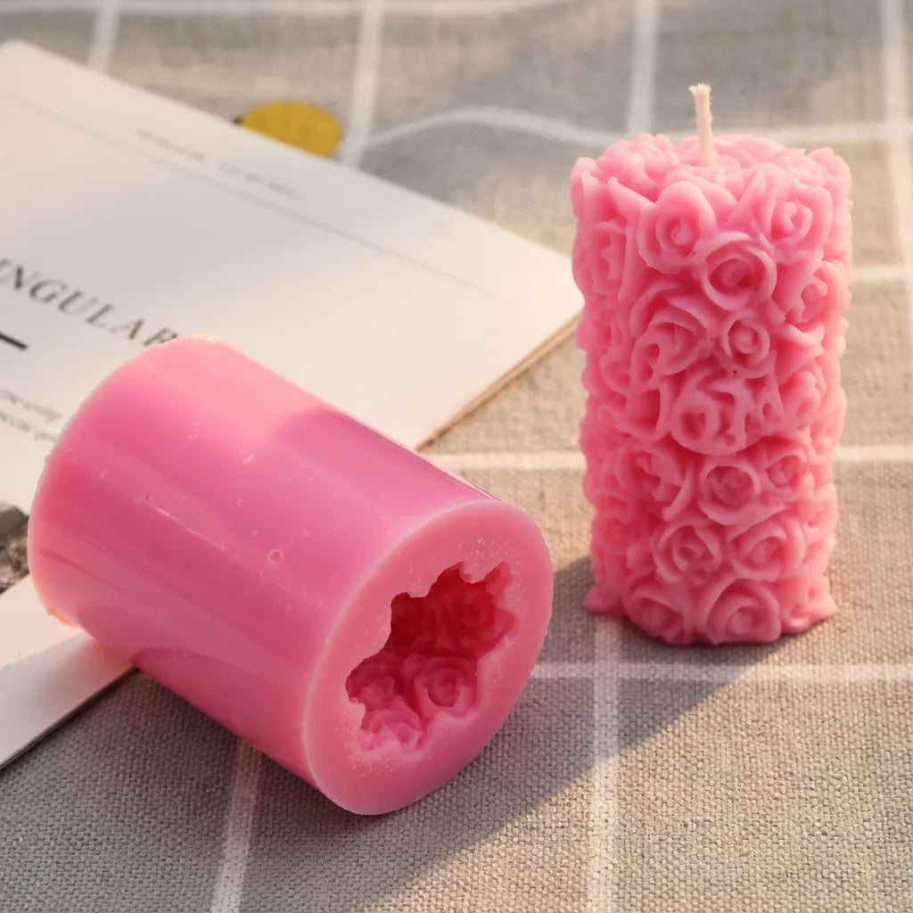 Molde Silicona Velon Forma Flores Rosas Ideal Cera De Soja