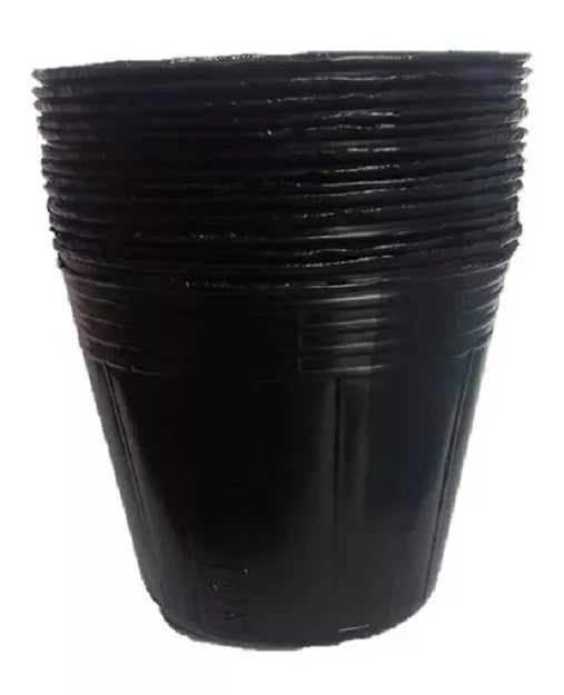 Macetas Negras 9 Cm Economicas Para Plantines Suculenta 100u