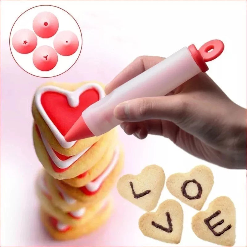 Lápiz De Silicona Para Chocolate Decoracion Postres Tortas