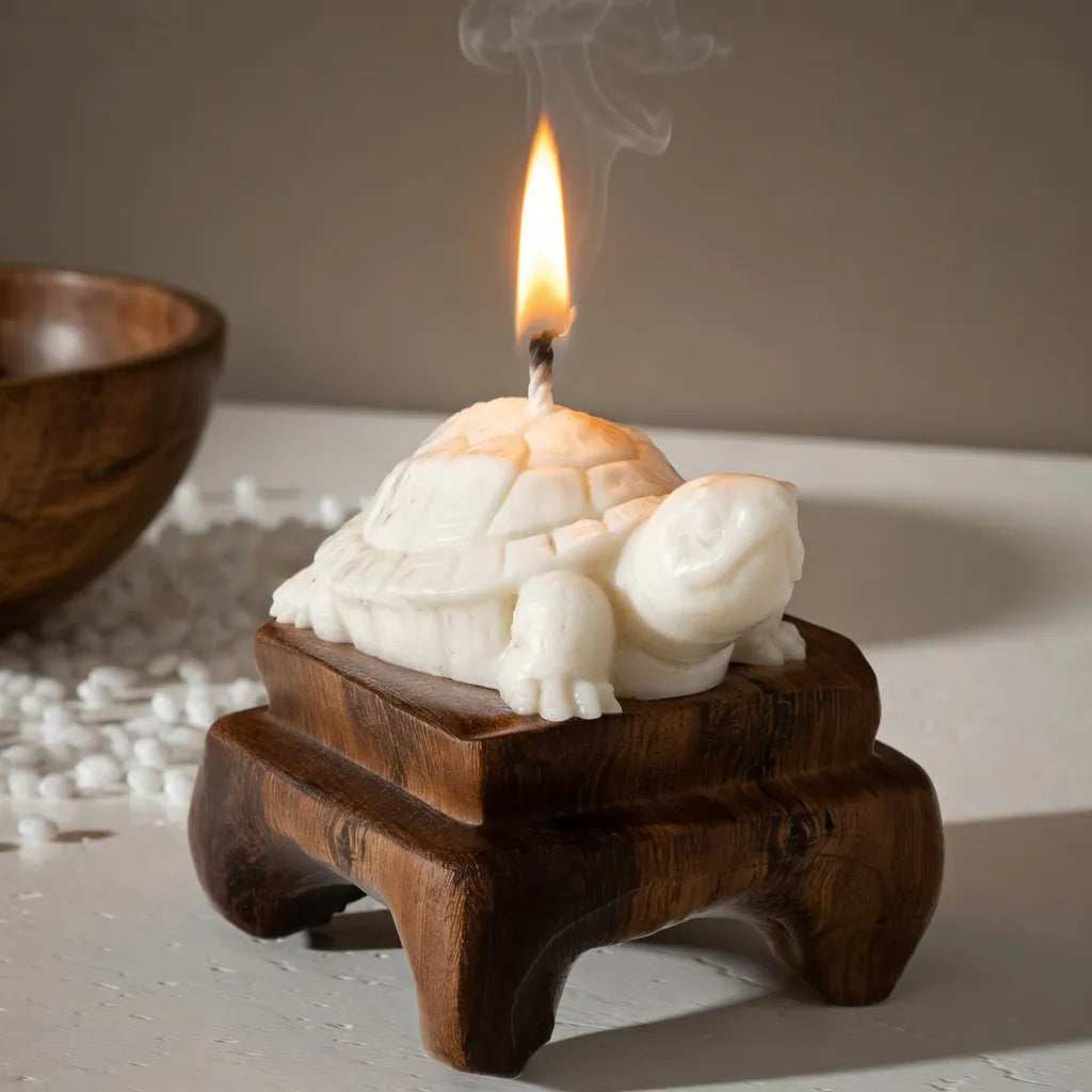 Set X2 Moldes De Silicona Forma Tortuga Ideal Velas Resina