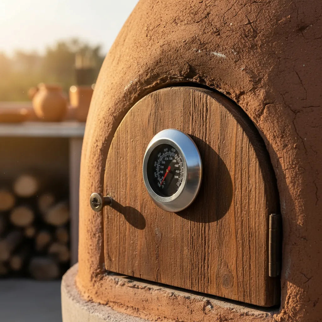 Termómetro Pirómetro Reloj Vaina 580 °c Puerta Horno Barro