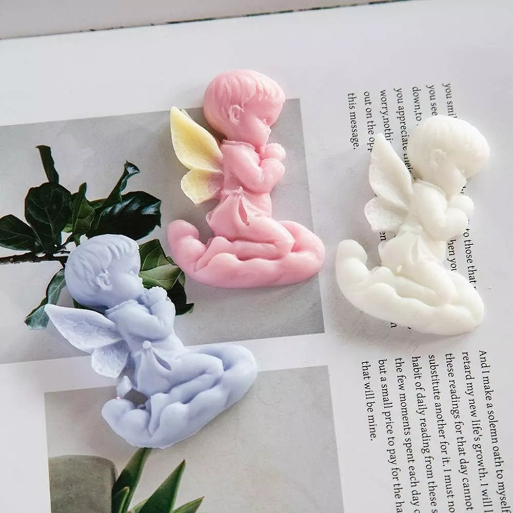 Molde Silicona Angel Comunion Fondant Chocolate Porcelana