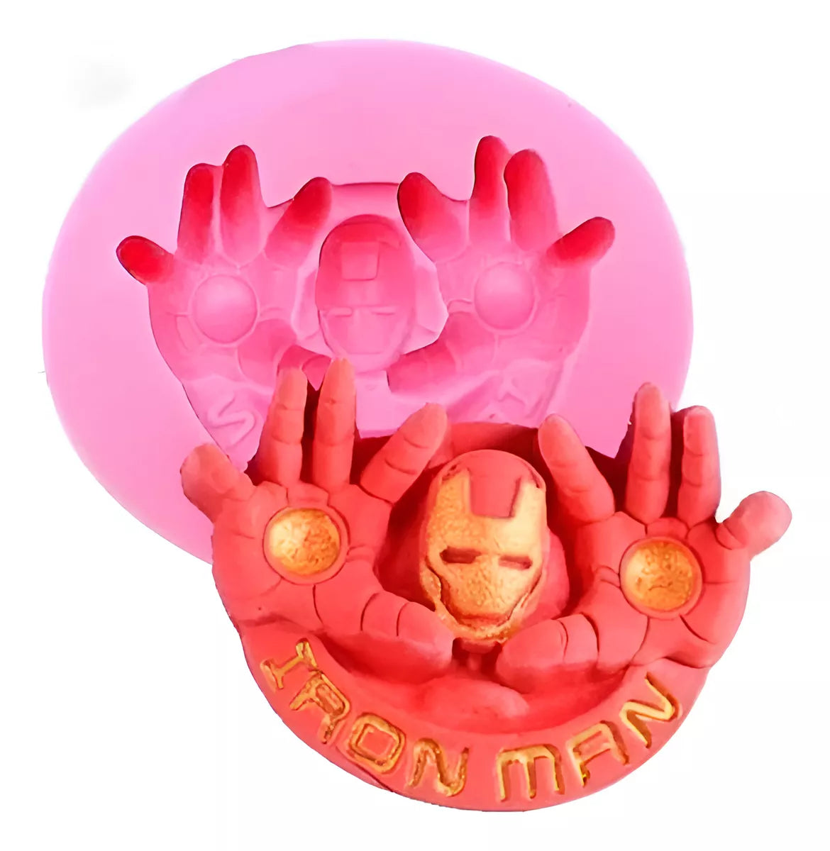 Molde De Ironman Fondant Chocolate Dulces Decoracion Tortas