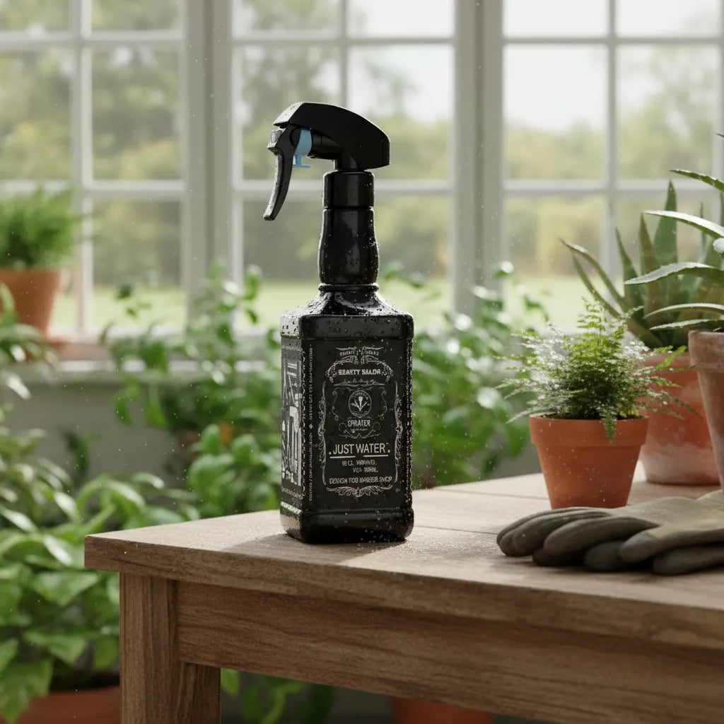 Botella Pulverizador Rociador Estilo Vintaje Barberia Insumo