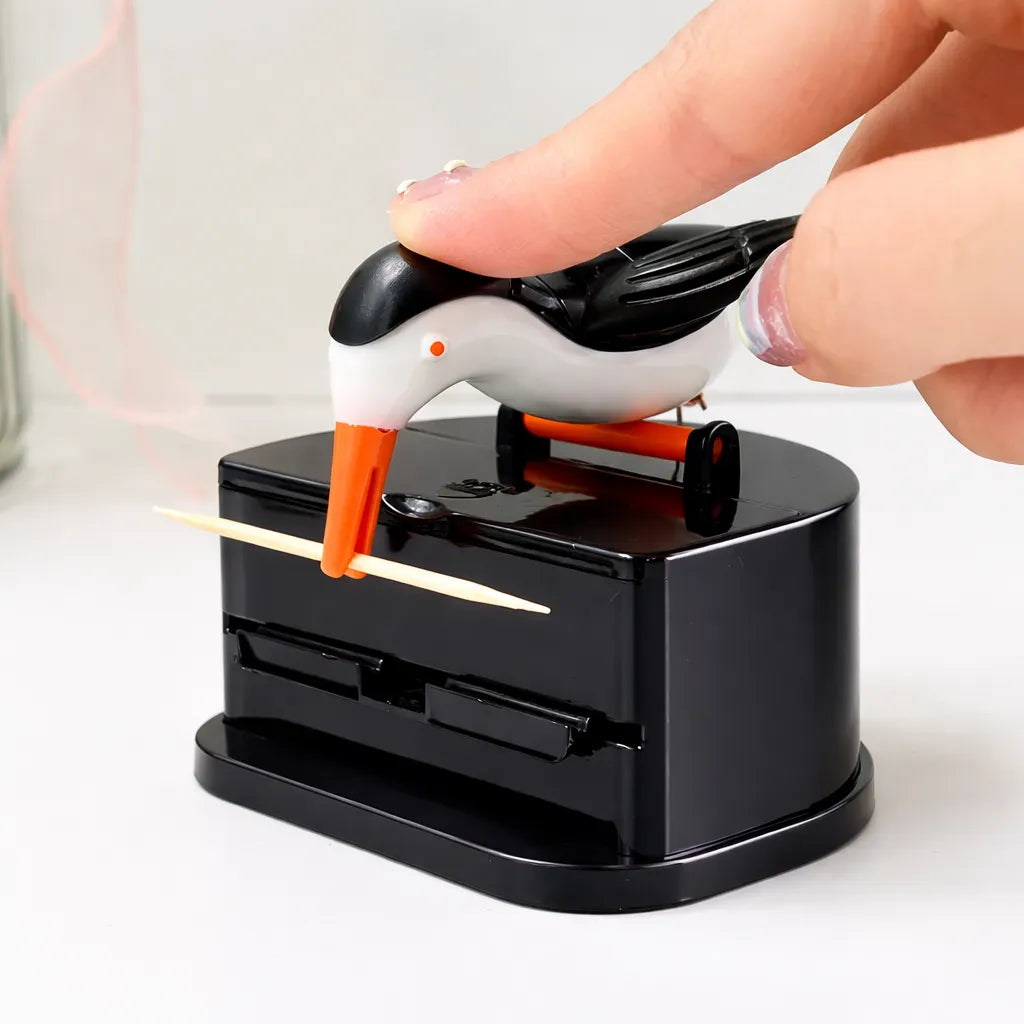 Palillera Automática Pingüino Dispensador Escarbadientes