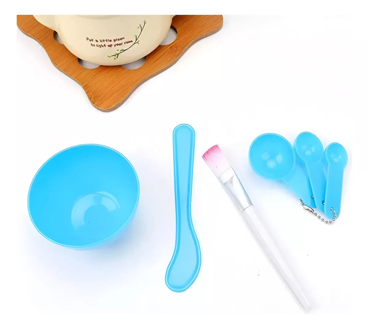 Kit Para Mascarilla Facial Bowl 6 Piezas Skincare CELESTE