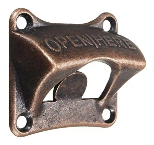 Destapador De Cerveza De Pared Vintage Hierro