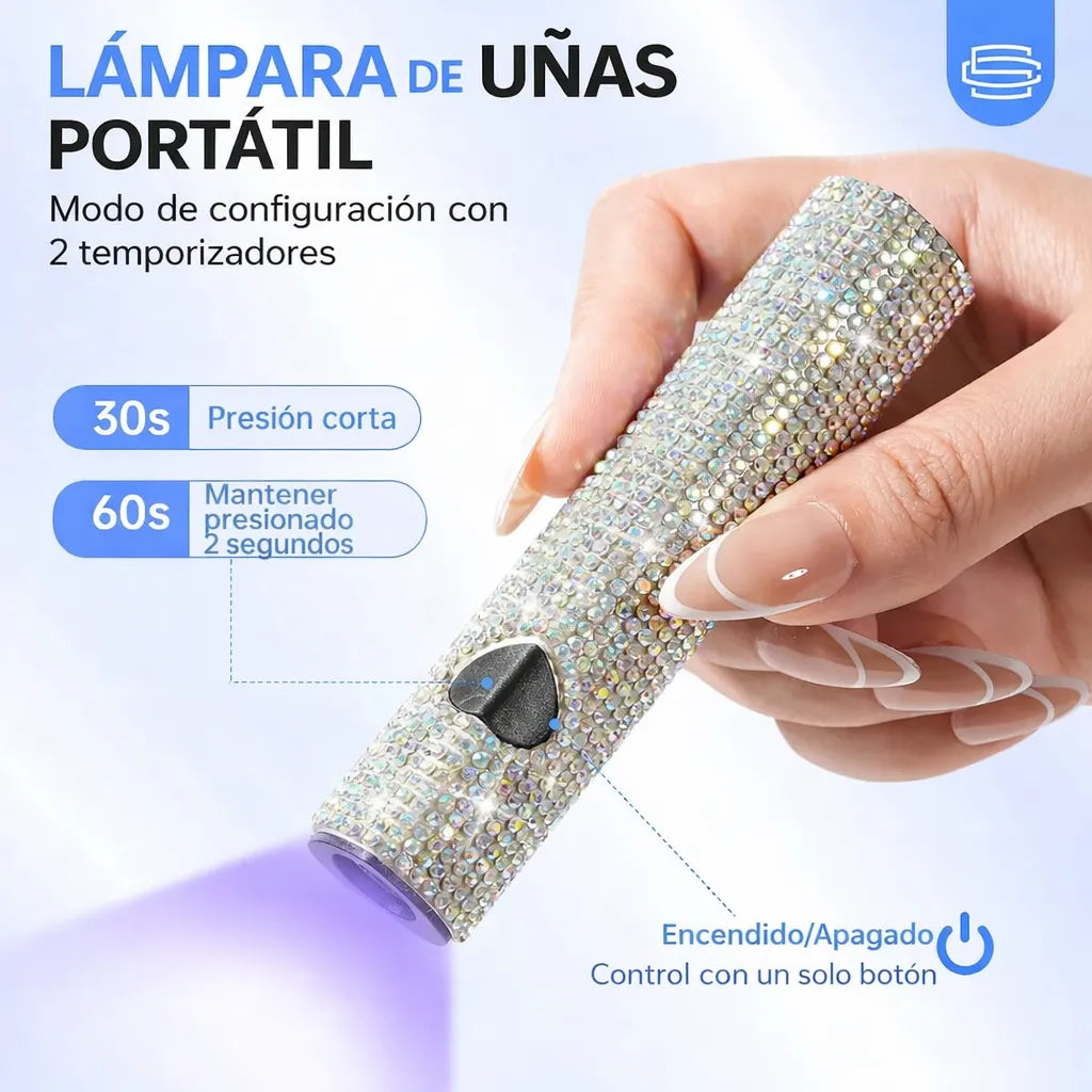 Luz Uv Portátil Para Uñas De Gel Secado Rápido Recargable fede adelan 03
