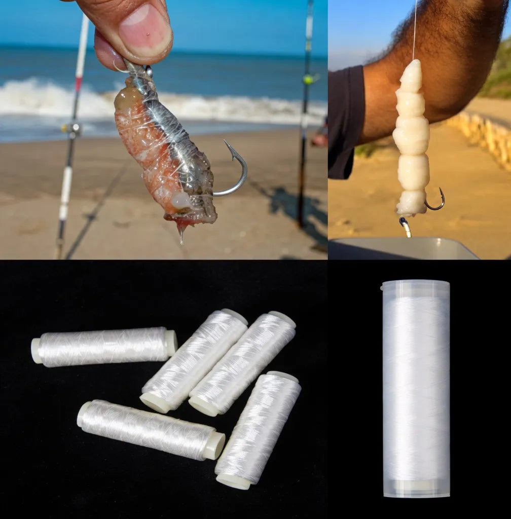 Hilo Elástico Para Atar Carnada 100 Mts Pesca De Reel Caña