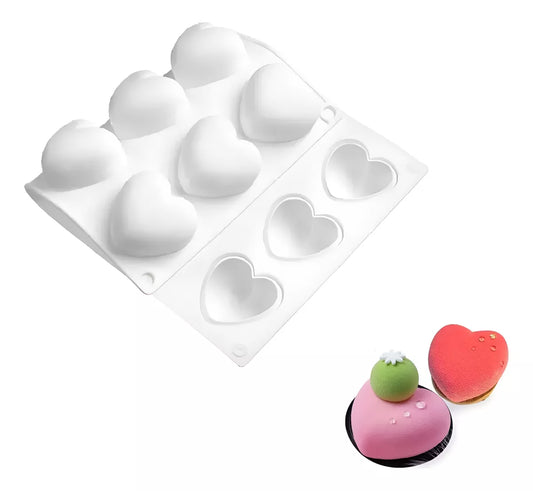 Moldes De Silicona Corazones 3d San Valentin Antiadherente