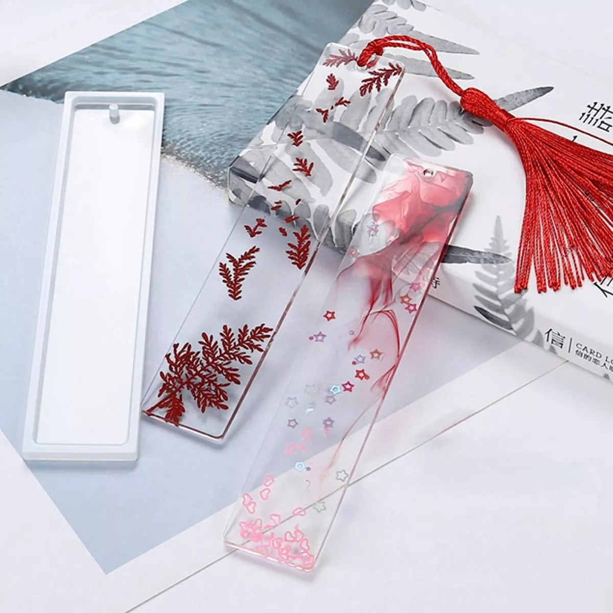 Moldes De Silicona Marca Libros Resina Epoxi Set X3 Unidades
