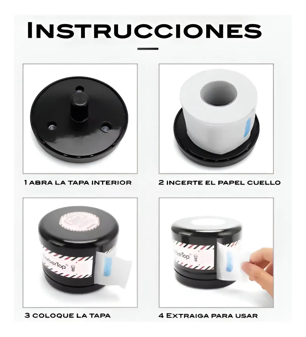 Dispensador de Papel Cubre Cuello – Ideal Barberías y Peluqueros