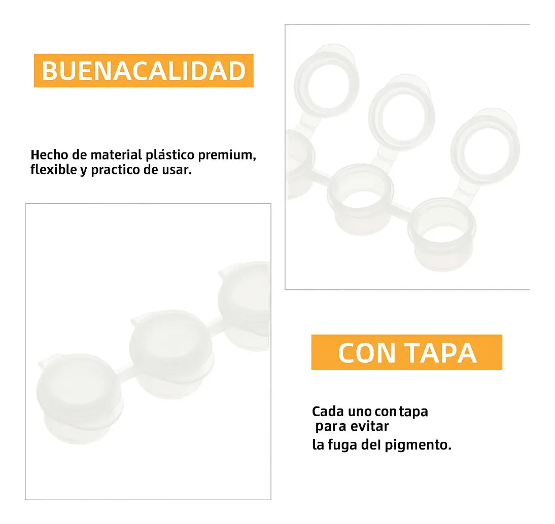 Tira De 6 Frasco Pote Bote Para Pintura Pack 102 Unidades