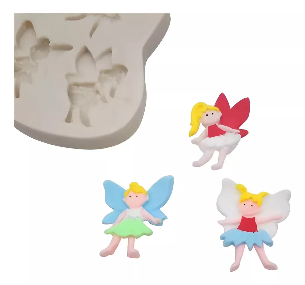 Molde De Silicona Angel o 3 hadas