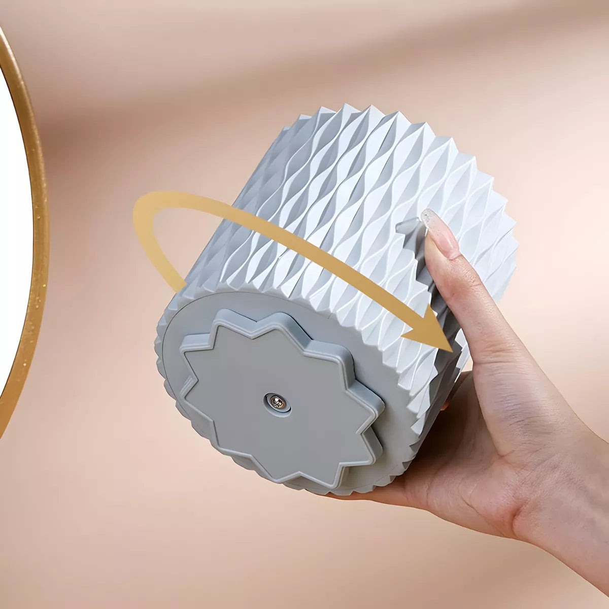 Organizador De Maquillaje O Pinceles Giratorio 360° Moderno VERDE AGUA
