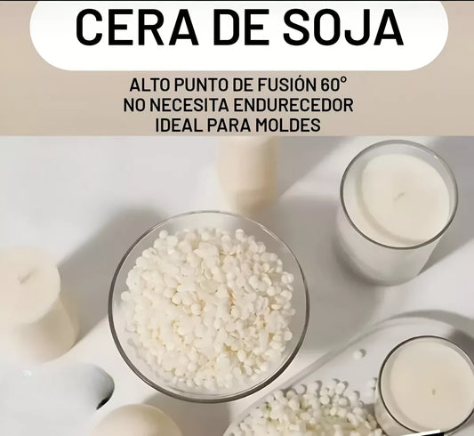 Cera De Soja Perlada Alto Punto Fusion 1.0kg para velas