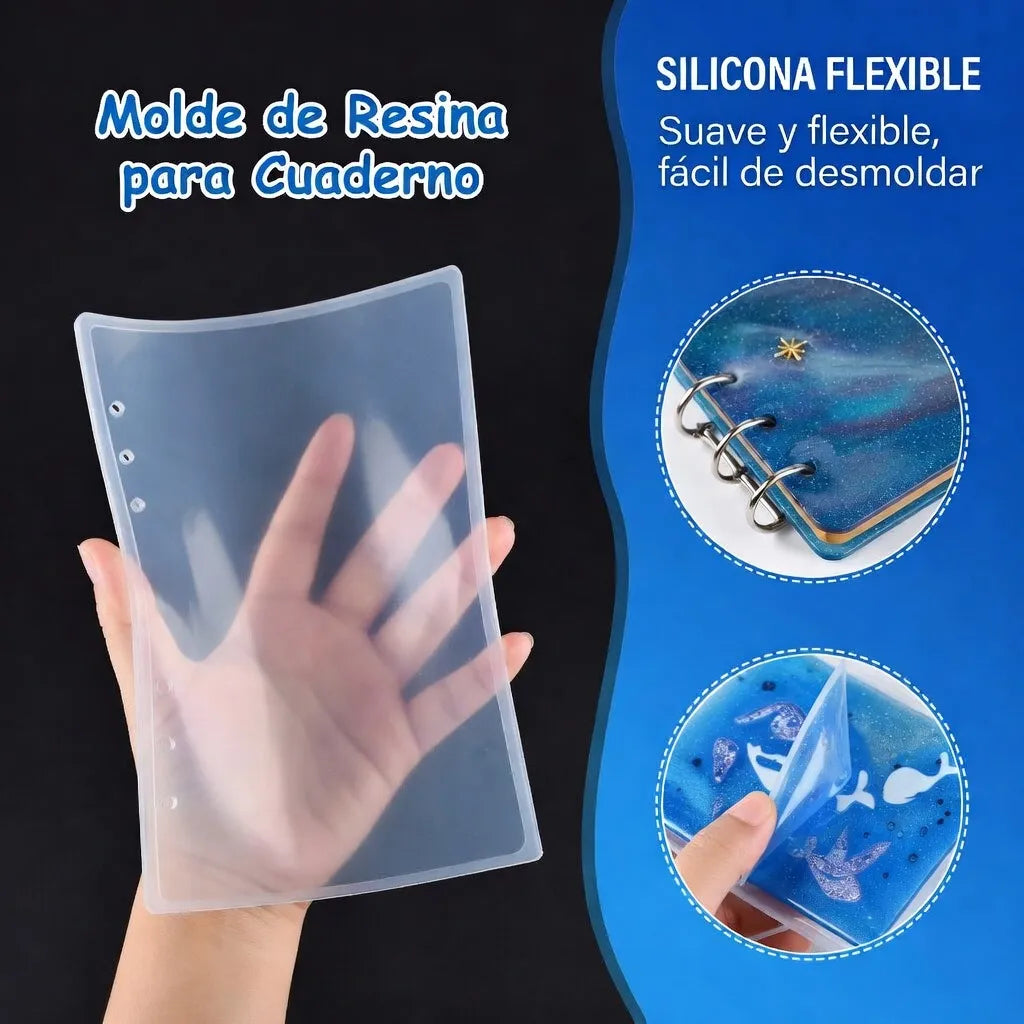 Molde Resina Cuaderno Libreta Agenda Artesania Resina Epoxi