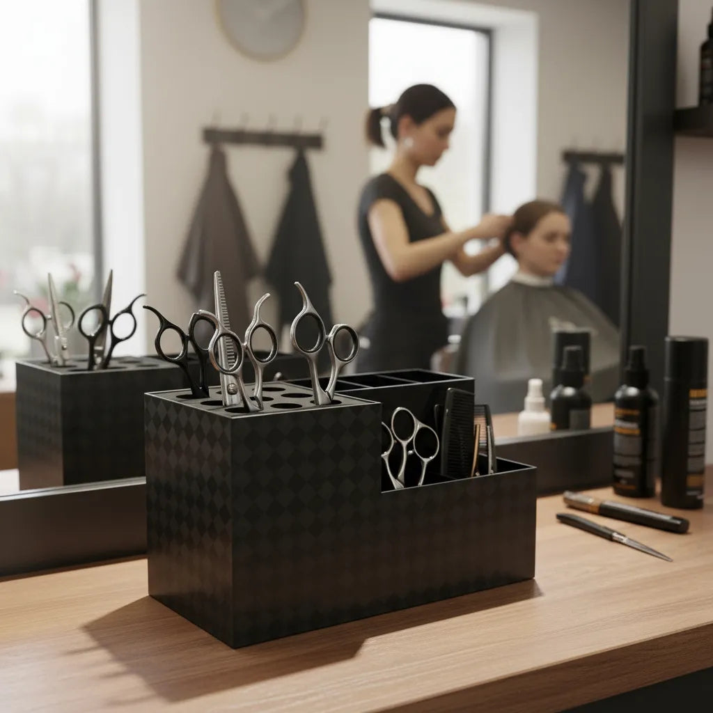 Caja Organizadora Para Tijeras De Barbero O Peluqueria