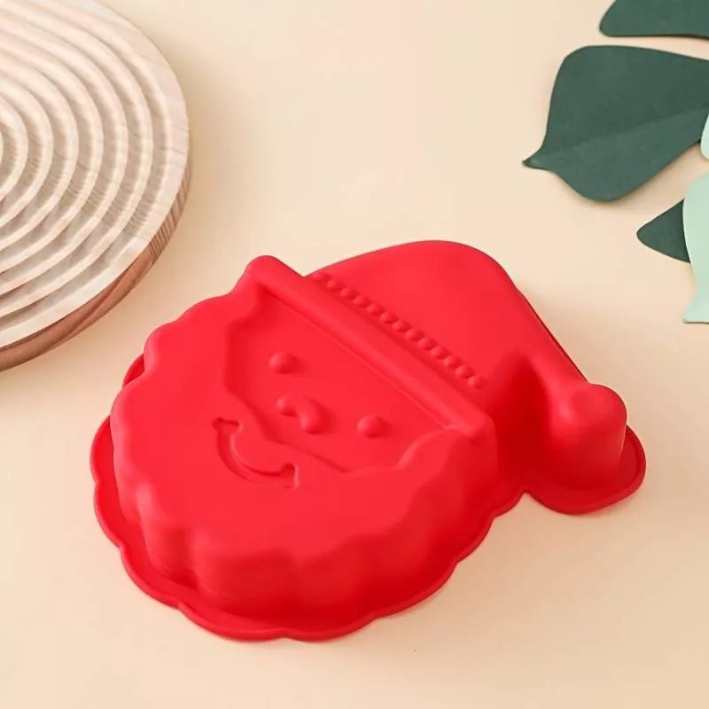 Molde De Pastel De Silicona Con Cabeza De Papá Noel Navidad