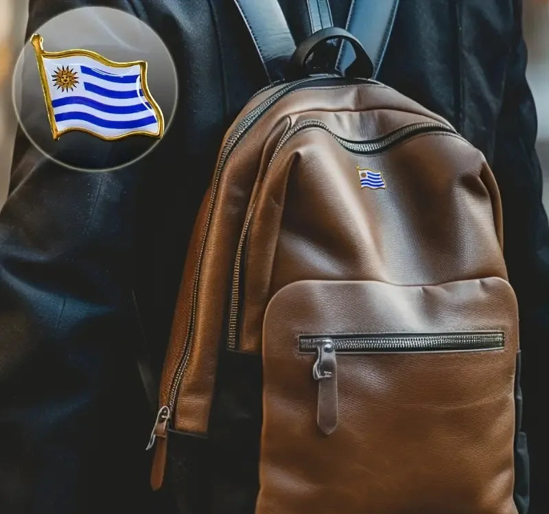 Pin Metálico Bandera Uruguay Para Eventos Broches Uruguay