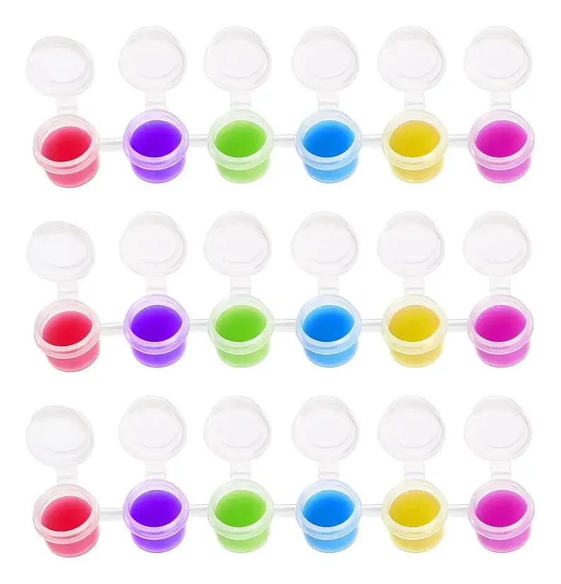 Tira De 6 Frasco Pote Bote Para Pintura Pack 102 Unidades