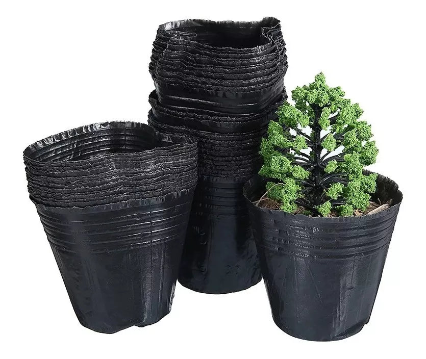 Macetas Negras 9 Cm Economicas Para Plantines Suculenta 100u