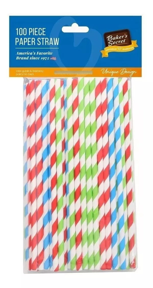 Sorbitos Papel Duro Excelente Calidad Set 100pcs 20cm