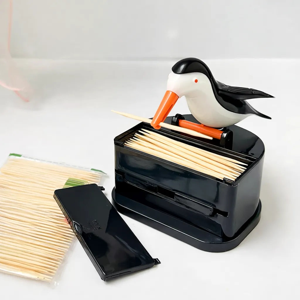 Palillera Automática Pingüino Dispensador Escarbadientes